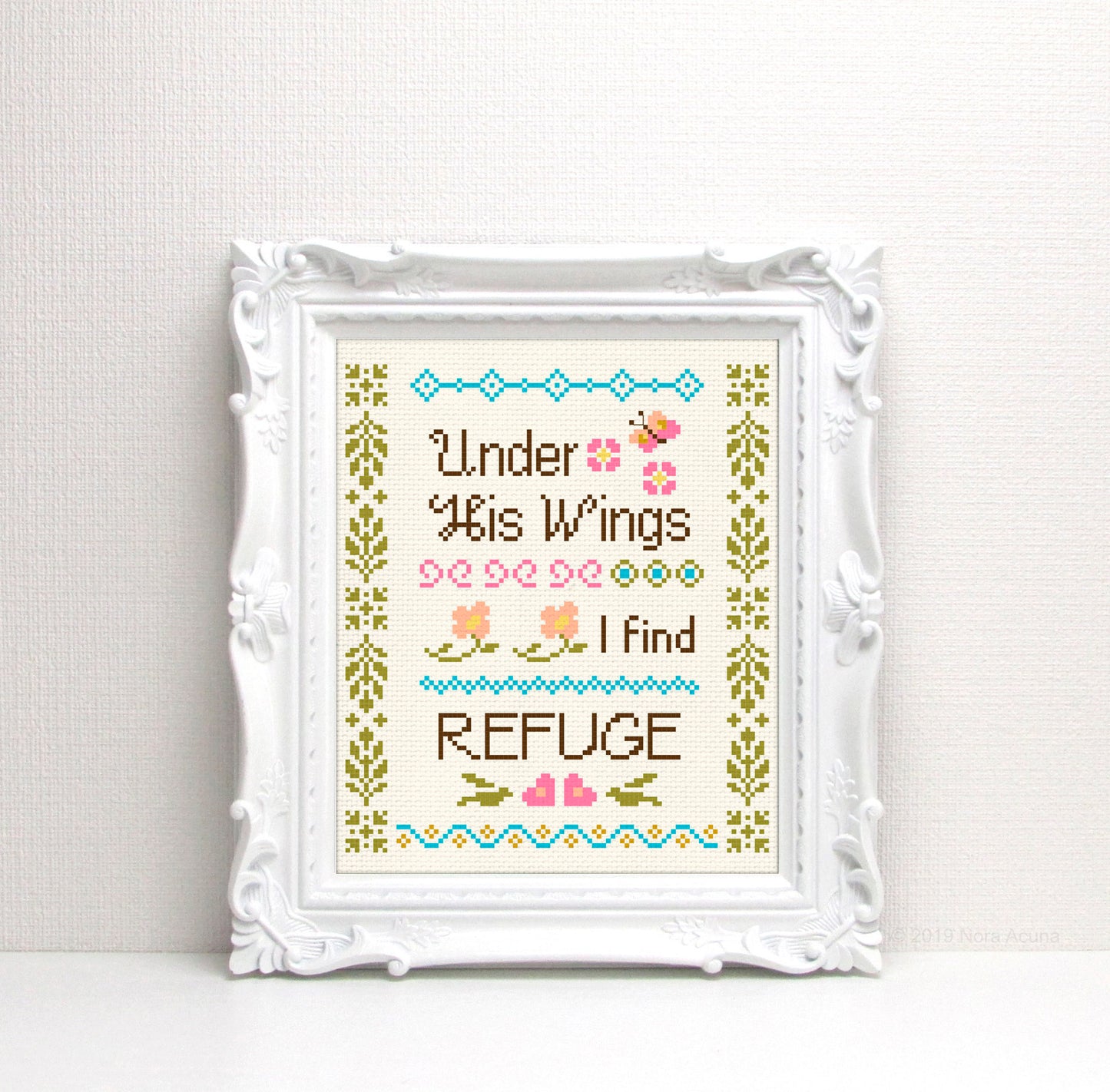 'Under His Wings' Cross Stitch