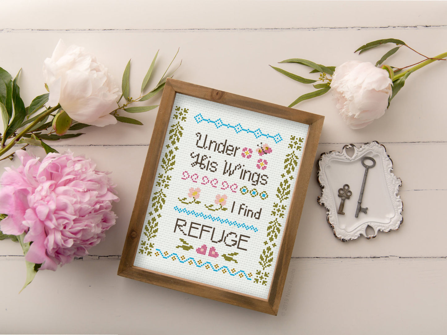 'Under His Wings' Cross Stitch