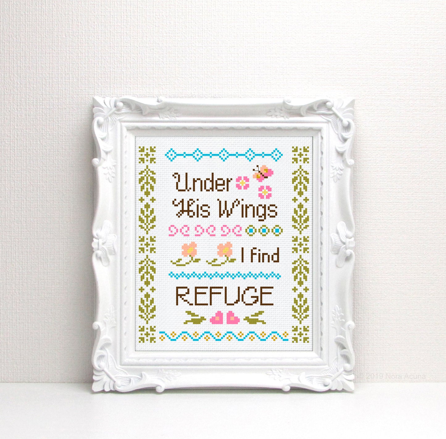 'Under His Wings' Cross Stitch