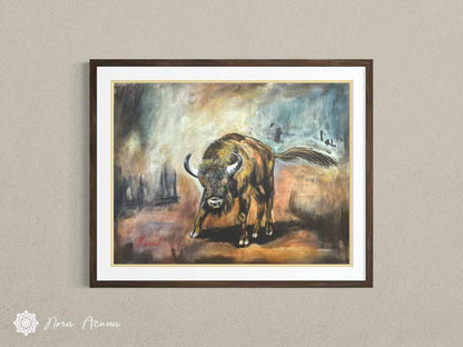 "Bison" Mixed Media Artwork