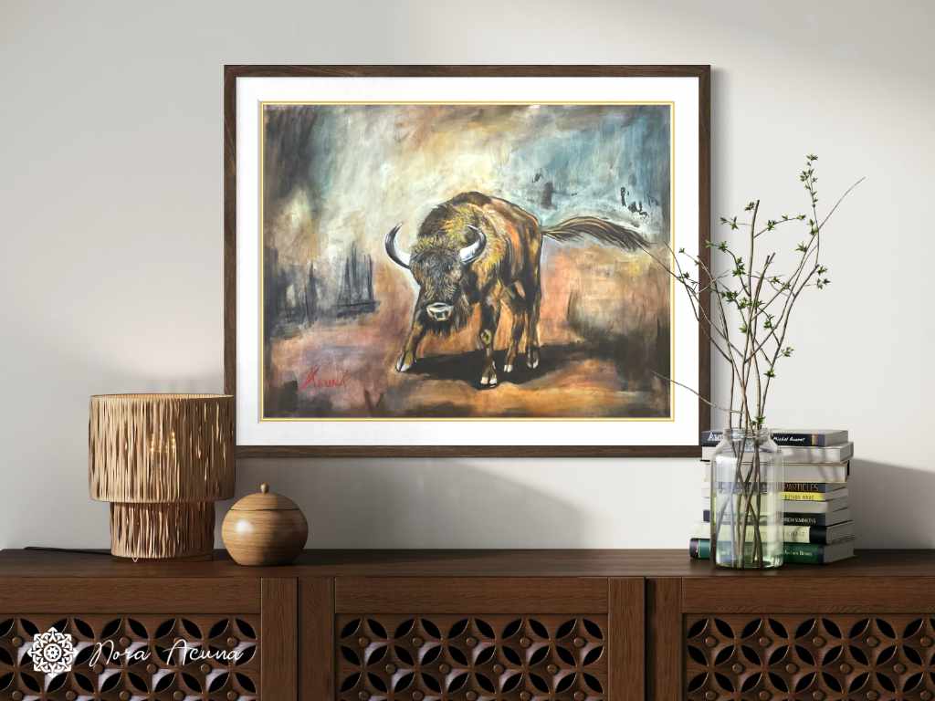 "Bison" Mixed Media Artwork