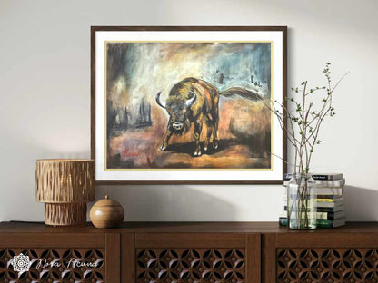 "Bison" Mixed Media Artwork