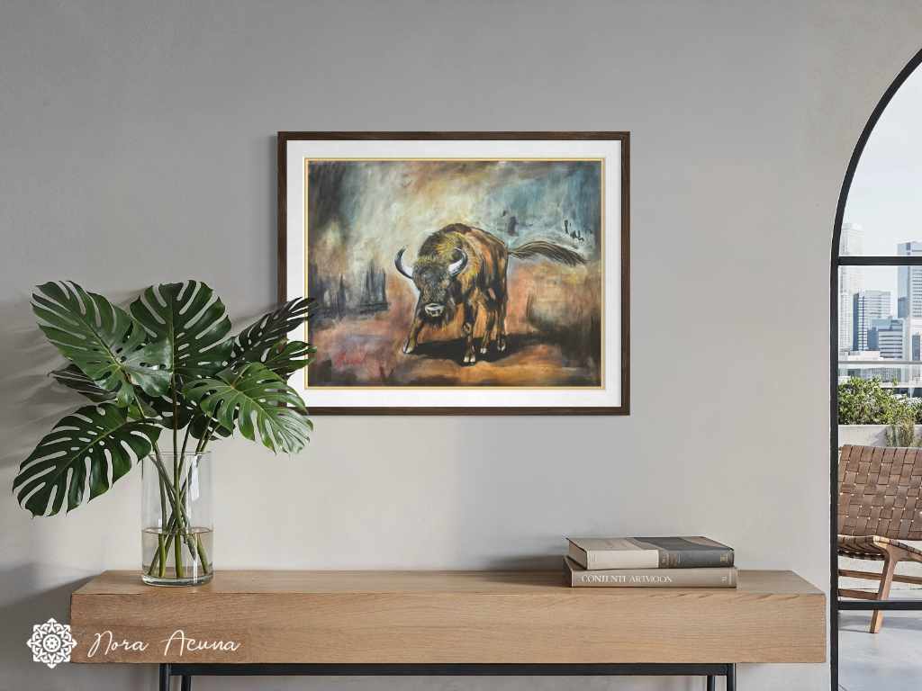 "Bison" Mixed Media Artwork