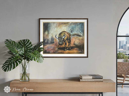 "Bison" Mixed Media Artwork