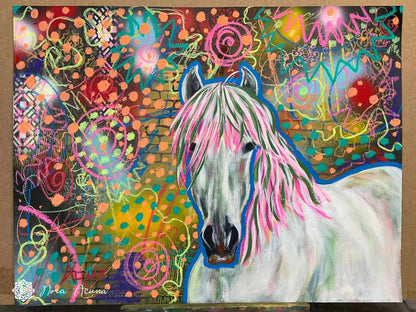 "In The Dream World" Mixed Media
