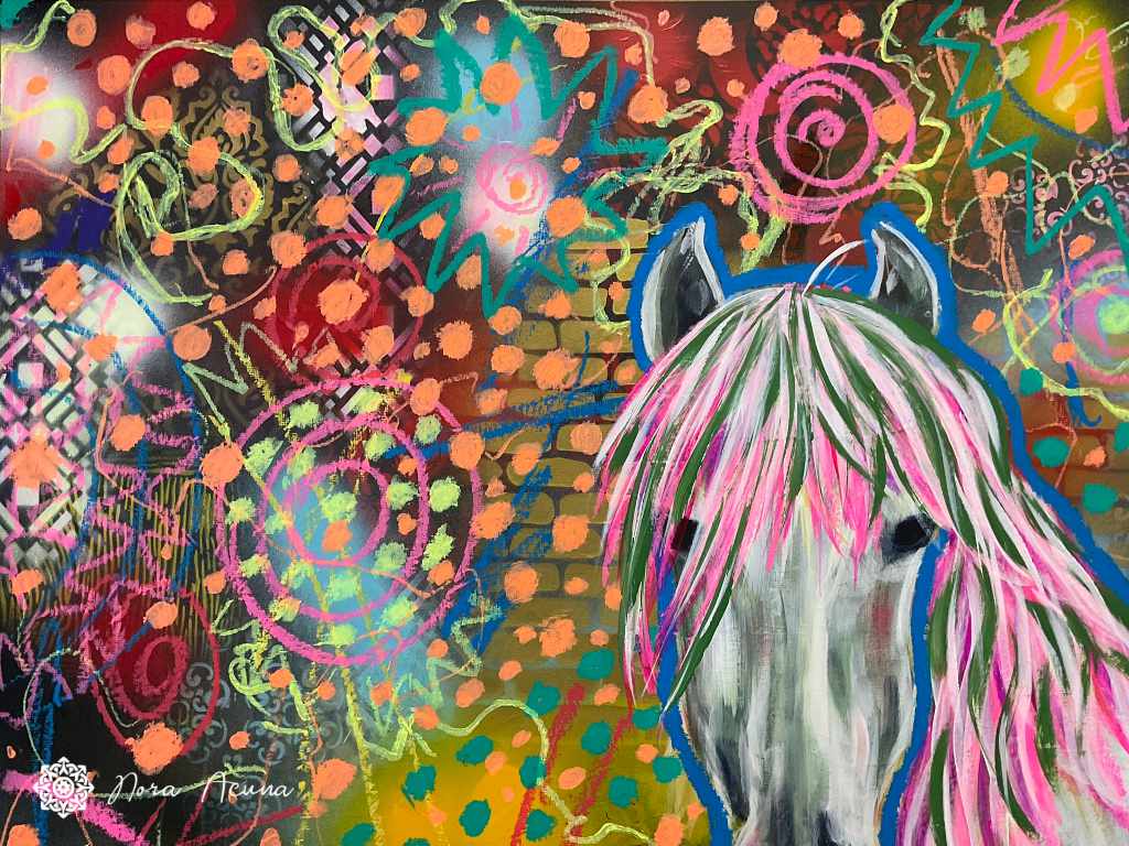 "In The Dream World" Mixed Media