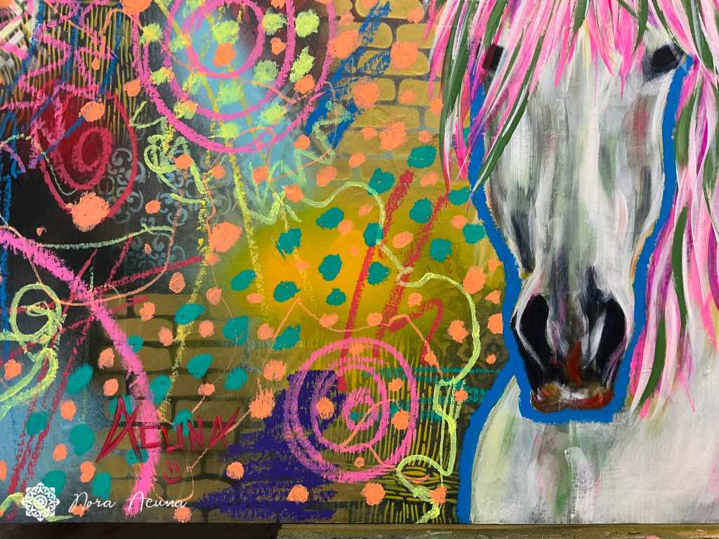 "In The Dream World" Mixed Media