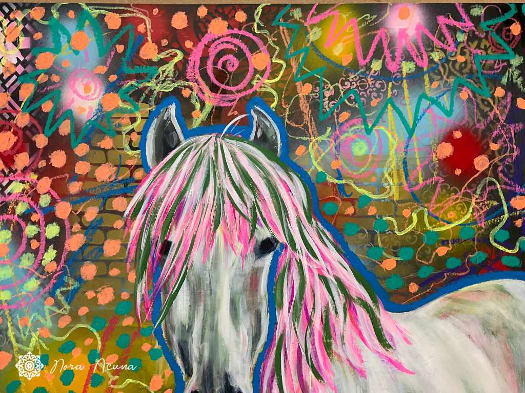 "In The Dream World" Mixed Media