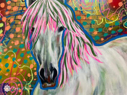"In The Dream World" Mixed Media