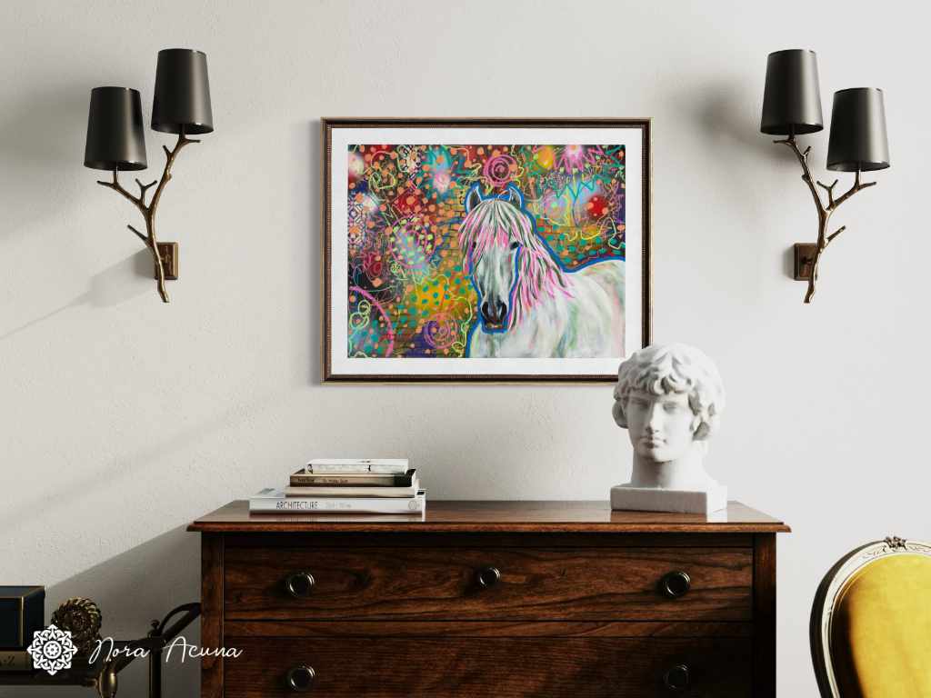 "In The Dream World" Mixed Media
