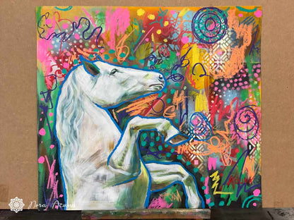 "Freedom in Motion" Mixed Media