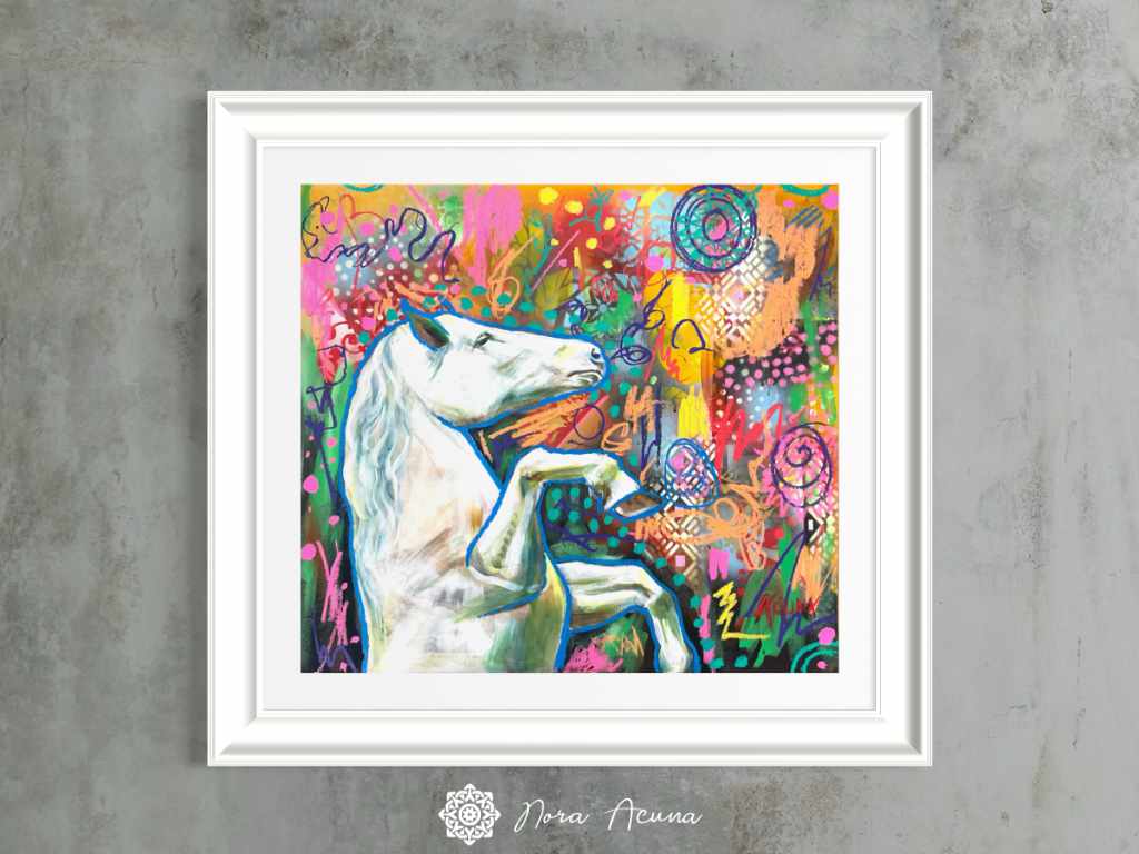 "Freedom in Motion" Mixed Media