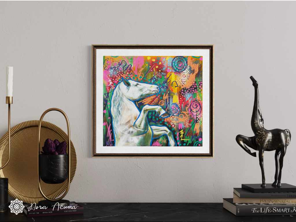 "Freedom in Motion" Mixed Media