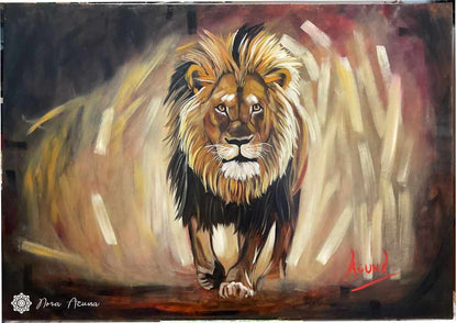 "Silent Roar" Oil Painting