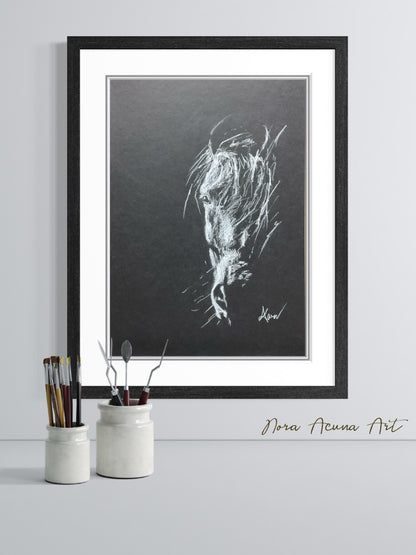 "Veil of Light" Charcoal