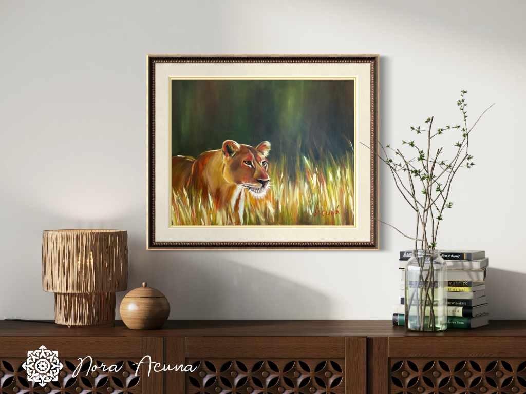 "The Huntress" Oil Painting