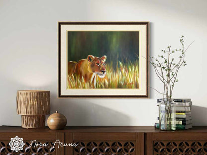 "The Huntress" Oil Painting