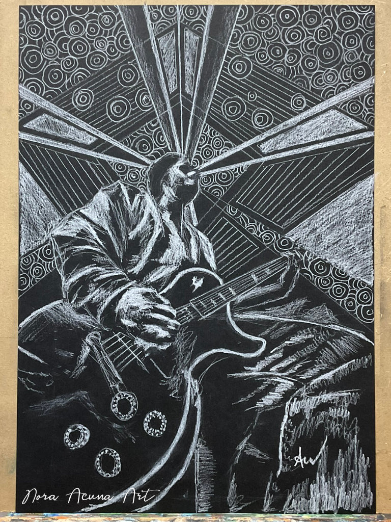 "On Stage" White Charcoal