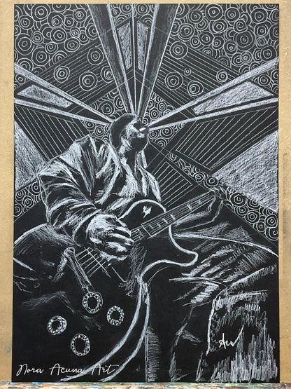 "On Stage" White Charcoal