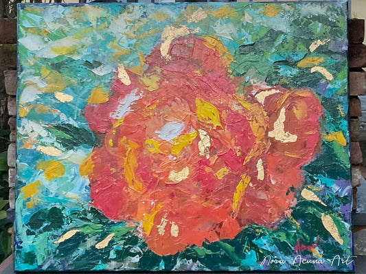 "Orange Rose" Abstract