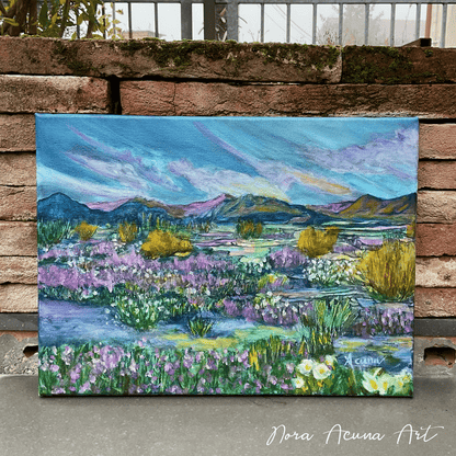 Desert Sunset Oil Painting