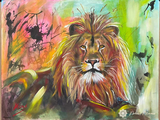 "Untamed" Mixed Media on Paper