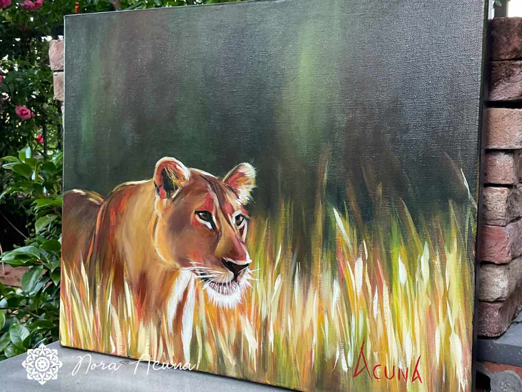 "The Huntress" Oil Painting