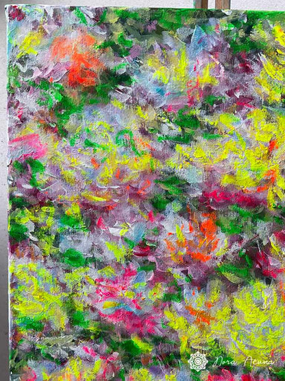 "Mystic Garden Journey" Mixed Media