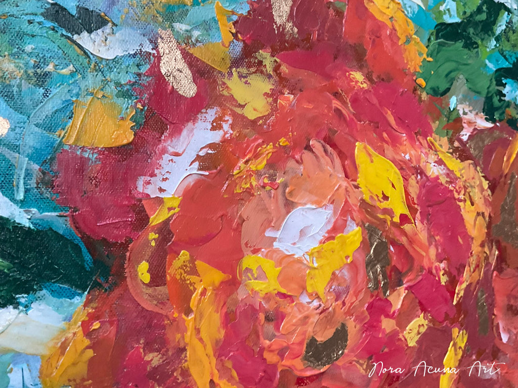 "Orange Rose" Abstract