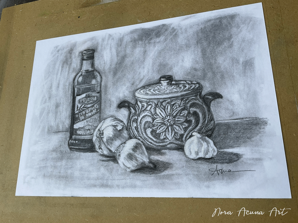 "Simple Pleasures" Charcoal