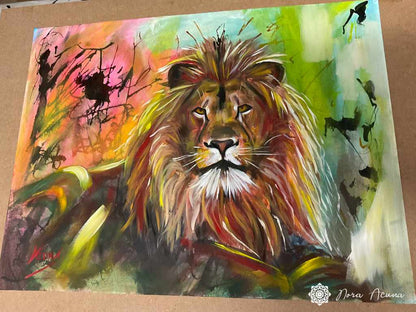 "Untamed" Mixed Media on Paper