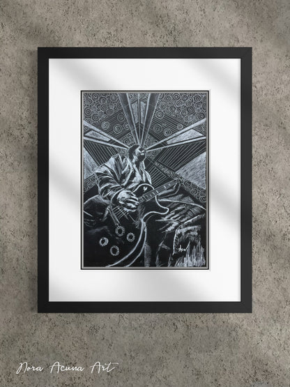 "On Stage" White Charcoal