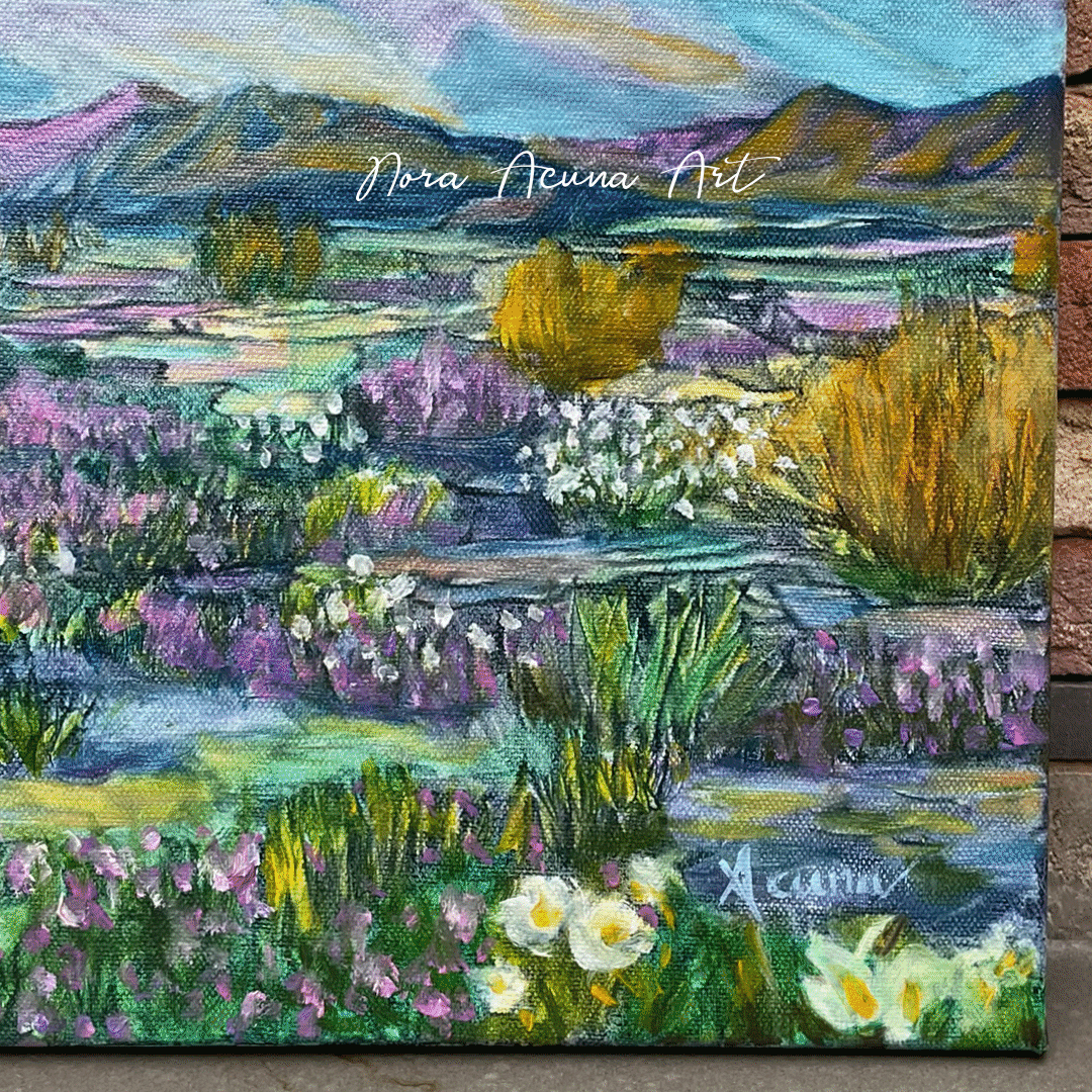 Desert Sunset Oil Painting