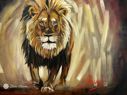 "Silent Roar" Oil Painting