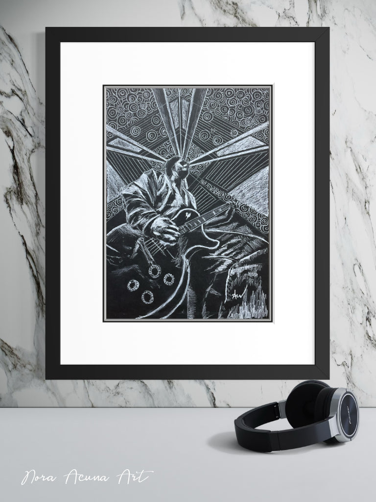 "On Stage" White Charcoal