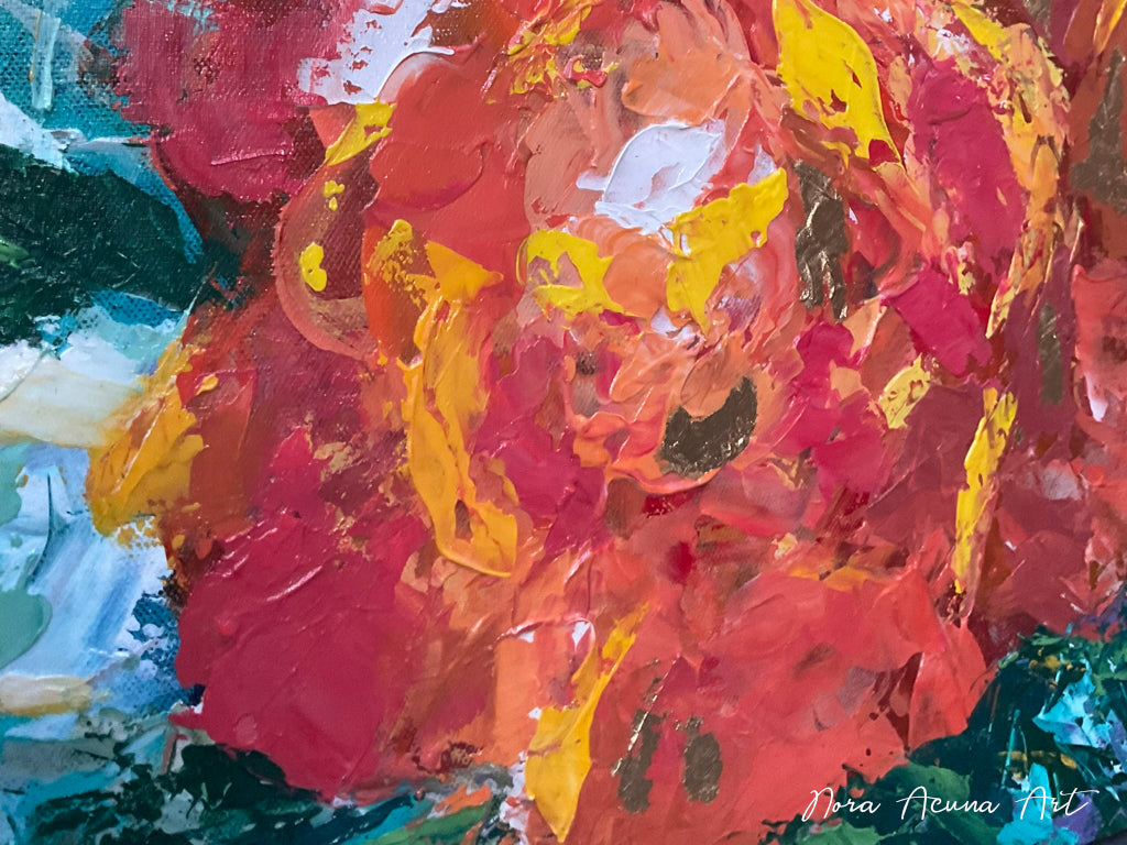 "Orange Rose" Abstract