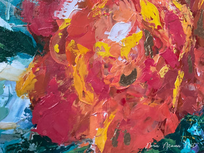 "Orange Rose" Abstract
