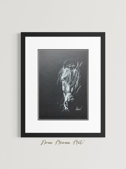 "Veil of Light" Charcoal