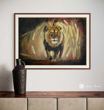 "Silent Roar" Oil Painting