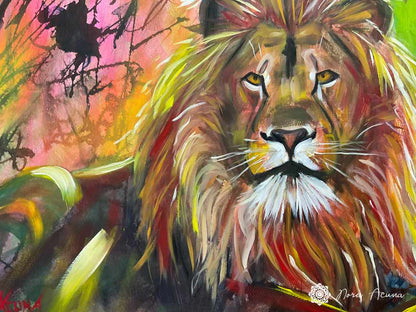 "Untamed" Mixed Media on Paper