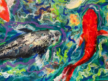 "Acqua Symphony" Mixed Media