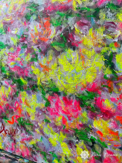 "Mystic Garden Journey" Mixed Media