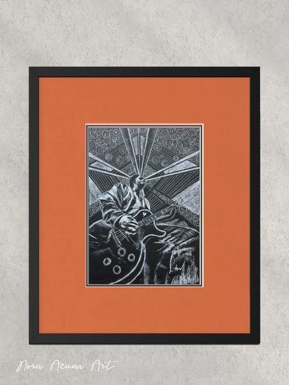 "On Stage" White Charcoal