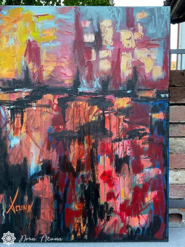 "Sky Meets Water" Oil Painting