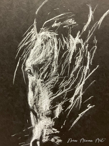 "Veil of Light" Charcoal