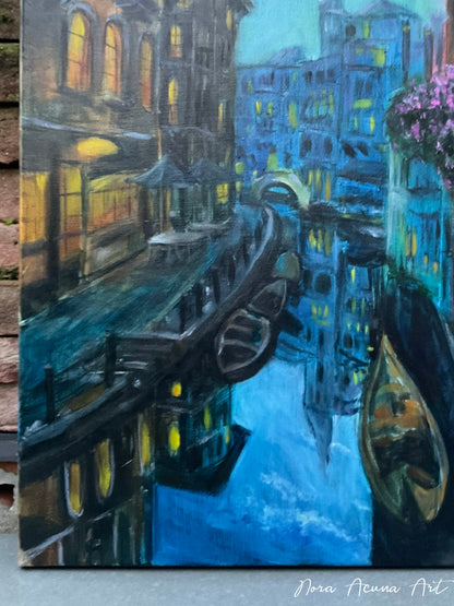 "City of Mirrors" Oil Painting