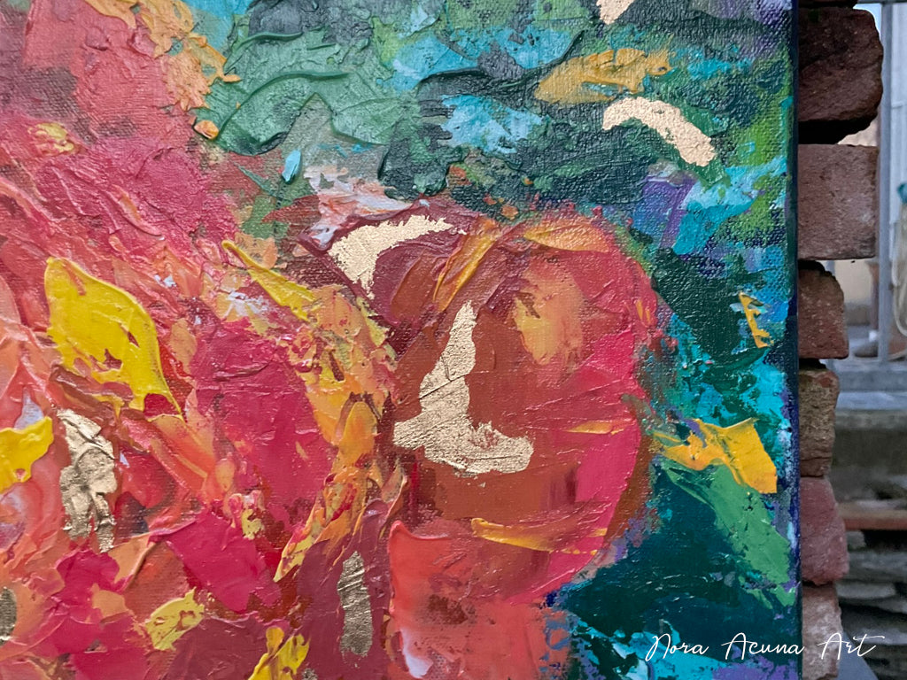 "Orange Rose" Abstract