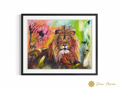"Untamed" Mixed Media on Paper