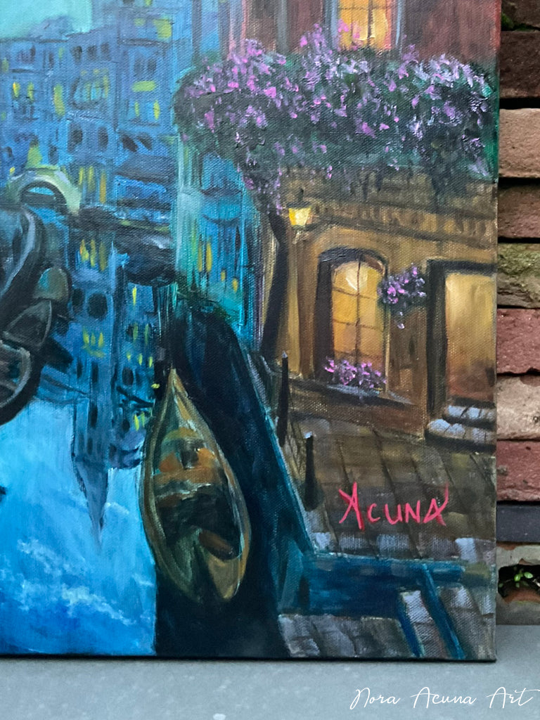 "City of Mirrors" Oil Painting