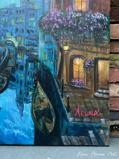 "City of Mirrors" Oil Painting